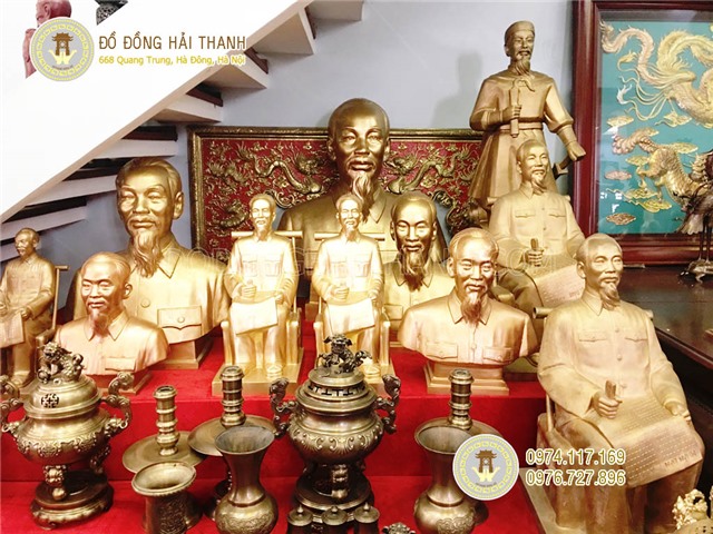 Tượng bác hồ bằng đồng cỡ nhỏ đến lớn, bán tượng bác hồ bài trí phòng họp, Quốc hội