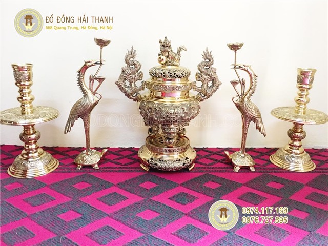 Bộ lư đồng Vĩnh Tiến số 4