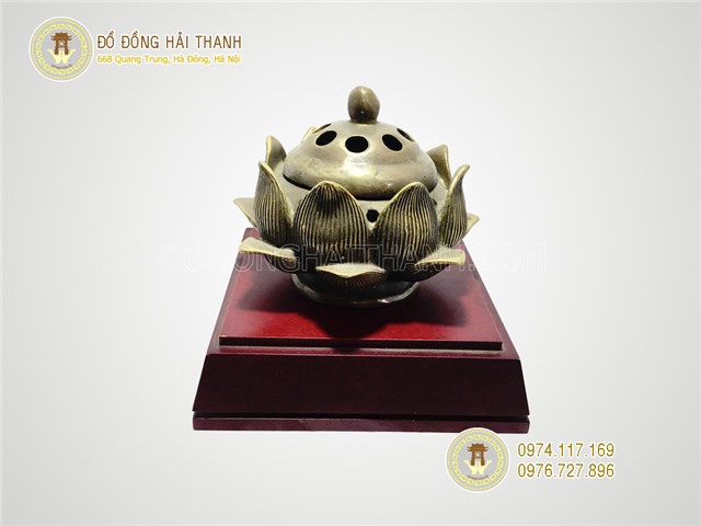 Lư hương đốt trầm, mẫu lư xông trầm hương đẹp hình hoa sen và ý nghĩa của lư đốt trầm