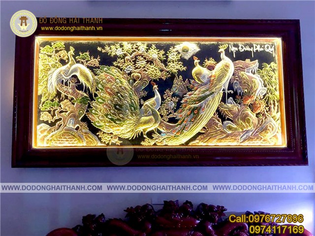 Tranh ngọc đường phú quý bằng đồng