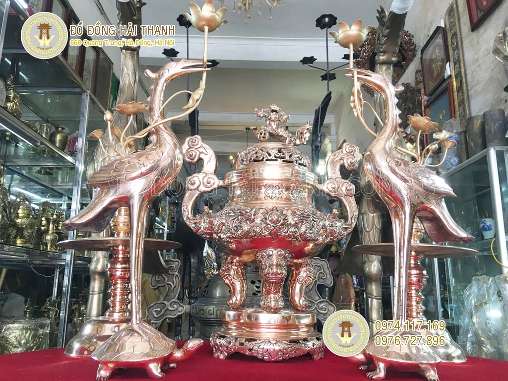 đỉnh đồng thờ cúng đẹp