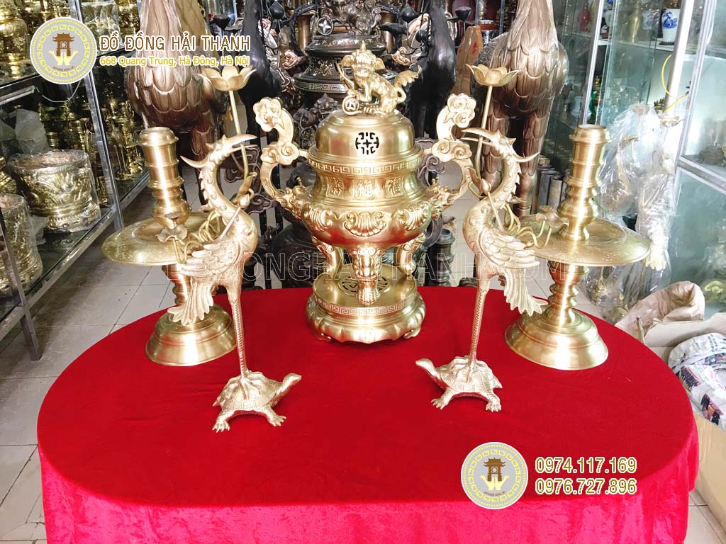 bộ đỉnh đồng vàng