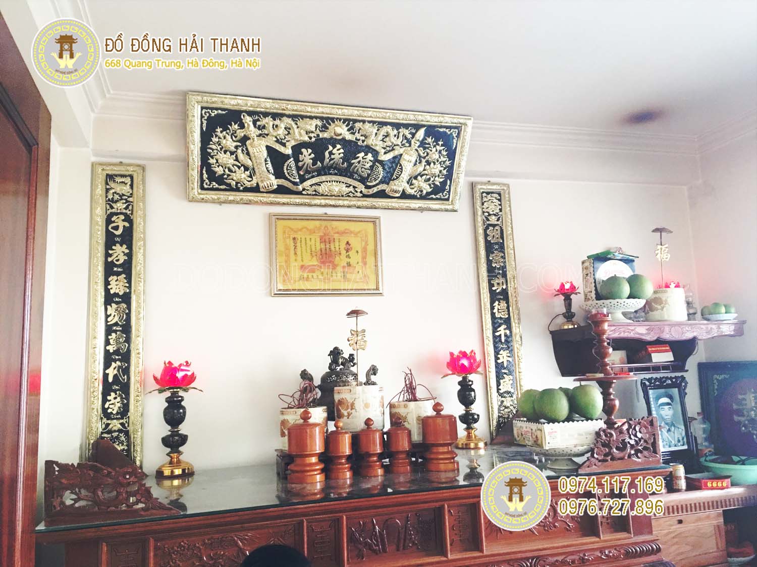 hoành phi câu đối đồng đẹp giá rẻ