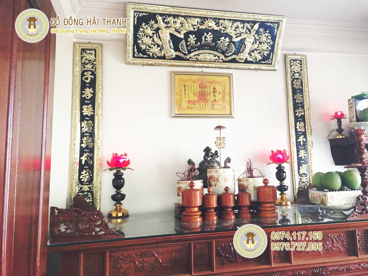 hoành phi câu đối 1m76