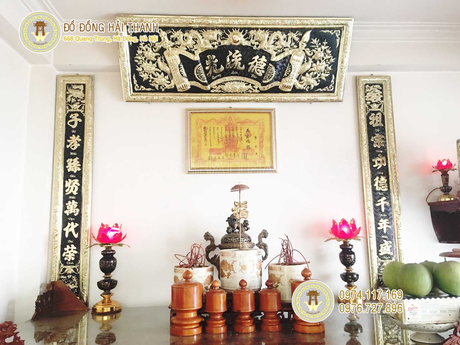 hoành phi câu đối đồng