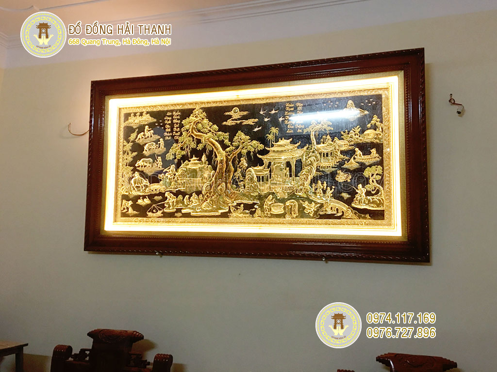 tranh đồng quê bằng đồng