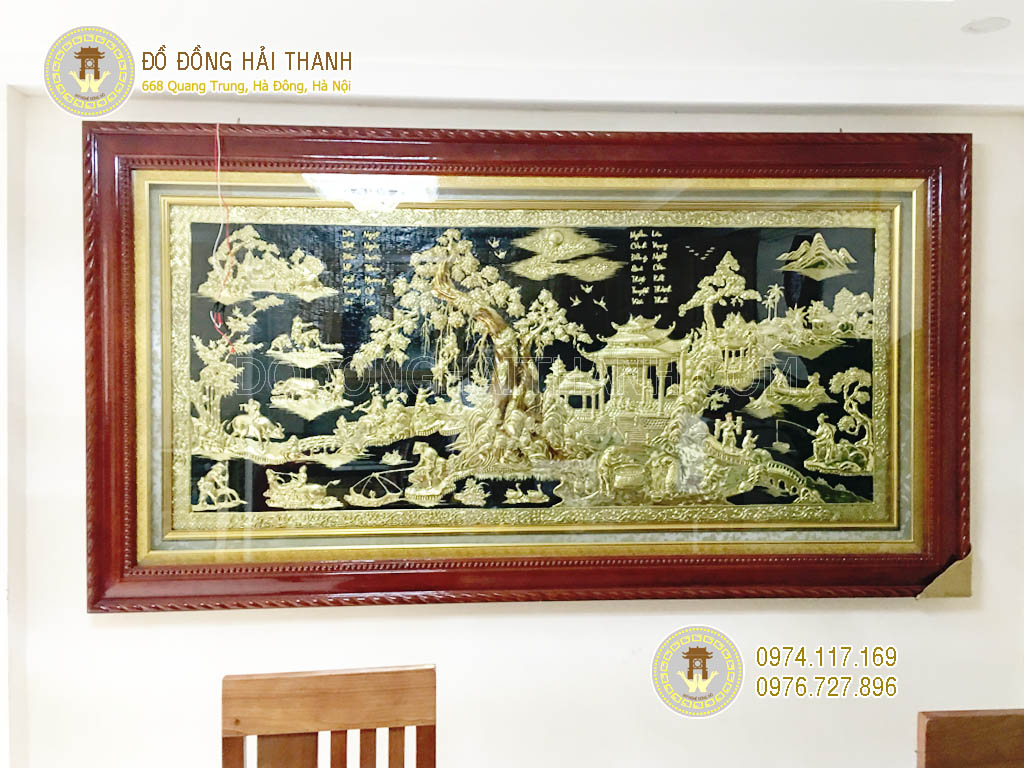 tranh đồng quê bằng đồng