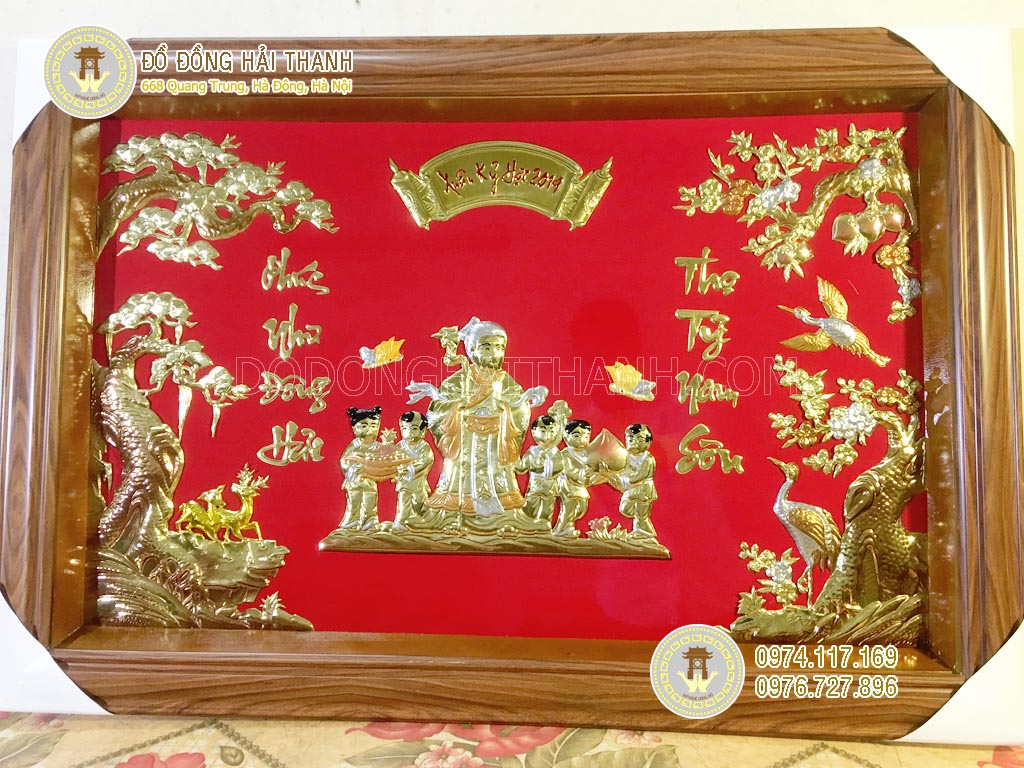 tranh mừng thọ bà đẹp