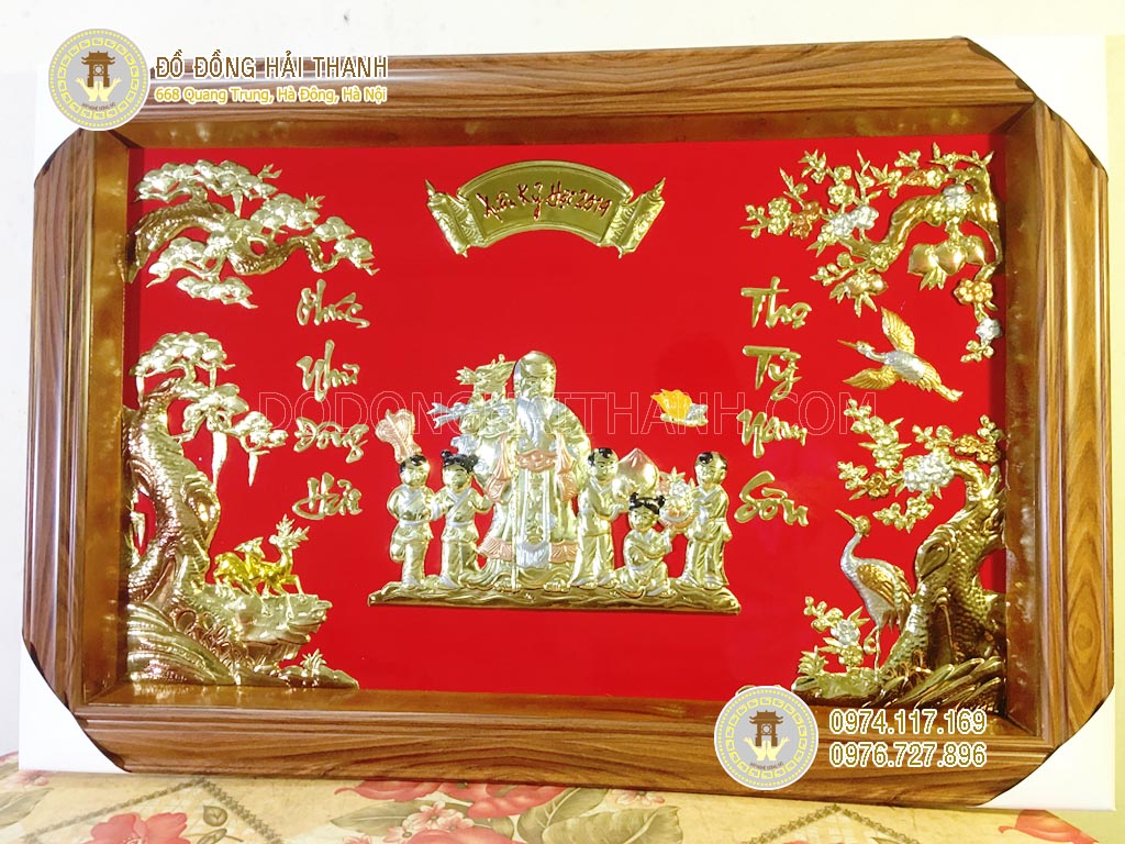 tranh mừng thọ cụ ông